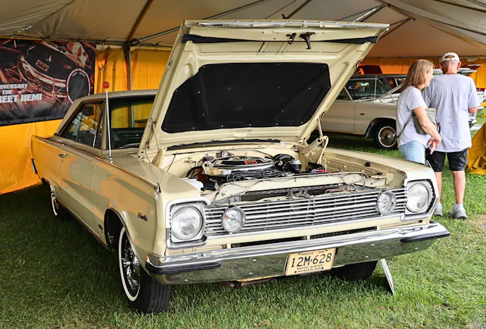 This year’s event celebrated 60 years of the Street Hemi, and there was a display from the National Hemi Owners Association to help commemorate it.