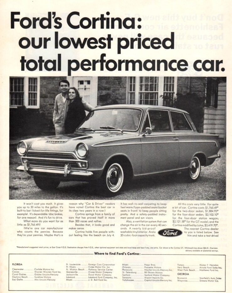 Ford Cortina Vintage Ad 1-2