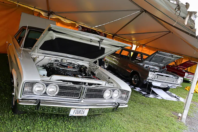 This year’s event celebrated 60 years of the Street Hemi, and there was a display from the National Hemi Owners Association to help commemorate it.